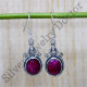 Ancient Look Jewelry Ruby Gemstone 925 Sterling Silver Earring SJWE-789