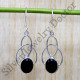 925 Sterling Silver Amazing Look Jewelry Black Onyx Gemstone Earring SJWE-793