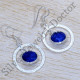 925 Sterling Silver Sapphire Gemstone Wedding Jewelry Earrings SJWE-843