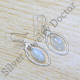 925 Sterling Silver Classic Look Jewelry Rainbow Moonstone Earrings SJWE-875