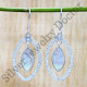 925 Sterling Silver Rainbow Moonstone Latest Fashion Jewelry Earrings SJWE-898