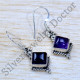 Amethyst Gemstone 925 Sterling Silver Light Weight Jewelry Earrings SJWE-907