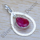 Authentic 925 Sterling Silver Unique Jewelry Ruby Gemstone Pendant SJWP-1213