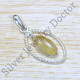 Authentic 925 Sterling Silver Golden Rutile Gemstone Jewelry Pendant SJWP-1247