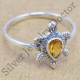 925 pure sterling silver wholesale jewelry citrine gemstone ring WR-6175