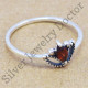 factory direct 925 sterling silver jewelry garnet gemstone unique ring WR-6176