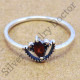 factory direct 925 sterling silver jewelry garnet gemstone unique ring WR-6176