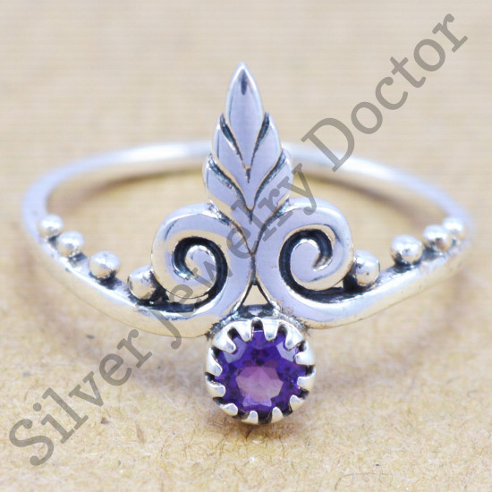 925 sterling silver jewelry amethyst wholesale royal ring WR-6181