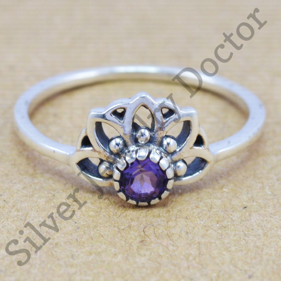 handmade 925 silver jewelry beautiful amethyst gemstone fine ring WR-6189