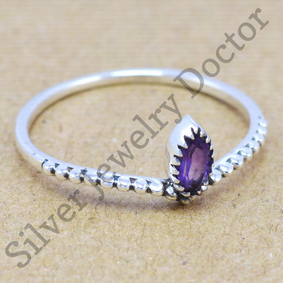 925 sterling silver jewelry amethyst gemstone wholesale ring WR-6196