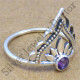 925 sterling silver jewelry beautiful amethyst gemstone ring WR-6203