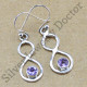 amethyst gemstone 925 sterling solid silver jewelry beautiful earring WE-6225