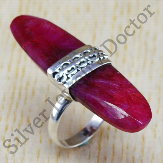 925 sterling silver jewelry ruby gemstone beautiful designer ring WR-6241
