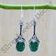 emerald gemstone 925 solid silver jewelry wholesale fine earring WE-6253