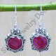 beautiful wholesale jewelry 925 sterling silver ruby gemstone earring WE-6263