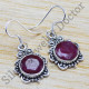 beautiful wholesale jewelry 925 sterling silver ruby gemstone earring WE-6263