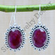 925 sterling silver wholesale jewelry beautiful ruby gemstone earring WE-6265
