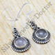 925 sterling silver rose quartz gemstone wholesale jewelry Fancy earring WE-6267