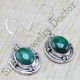 925 sterling silver jewelry malachite gemstone handmade fine earring WE-6281