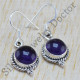 925 sterling silver designer jewelry amethyst gemstone new fashion earring WE-6288