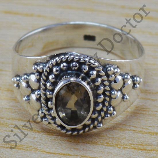 925 Sterling Silver Jewelry Citrine Gemstone Wholesale Price Ring WR-6316