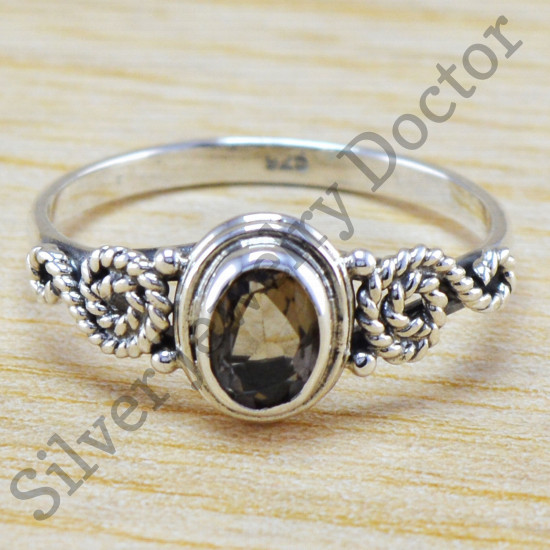 Sitrine Gemstone 925 Real Sterling Silver Jewelry Handmade Ring WR-6321