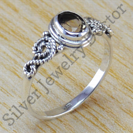 Sitrine Gemstone 925 Real Sterling Silver Jewelry Handmade Ring WR-6321