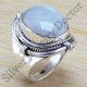 925 Sterling Silver Beautiful Jewelry Rainbow Moonstone Gemstone Ring WR-6343