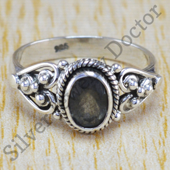 Labradorite Gemstone Pure 925 Sterling Silver Jewelry Beautiful Ring WR-6347