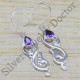 925 sterling silver royal jewelry amethyst gemstone new earring WE-6387