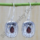 925 sterling silver jewelry garnet gemstone new design earring WE-6401