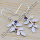 amethyst and citrine handmade jewelry 925 sterling silver earring WE-6410