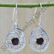garnet gemstone wholesale jewelry 925 sterling silver earring WE-6415