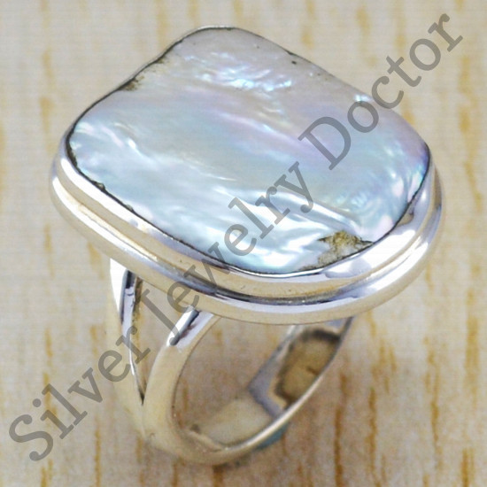 925 silver jewelry pearl gemstone factory direct wholesale ring WR-6438