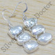 925 sterling silver jewelry pearl gemstone handmade earring WE-6455