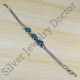 blue topaz gemstone handmade jewelry 925 sterling silver royal bracelet WB-6473