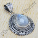 925 real sterling silver jewelry rainbow moonstone gemstone pendant WP-6499