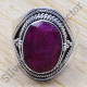 925 silver jewelry ruby gemstone factory direct wholesale ring WR-6553