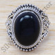 925 silver jewelry beautiful handmade black onyx stone ring WR-6558