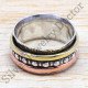Casual Wear 925 Sterling Silver And Brass Handmade Jewelry Ring SJWR-13