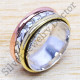 Traditional Brass And 925 Sterling Silver Jewelry Handmade Ring SJWR-15