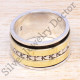 Brass 925 Sterling Silver Beautiful Jewelry Handmade Ring SJWR-33