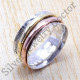 Anniversary Special 925 Sterling Silver And Brass Jewelry Beautiful Ring SJWR-54