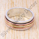 925 Sterling Silver And Brass Wholesale Price Fine Jewelry Ring SJWR-57