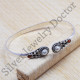 925 sterling silver handmade jewelry pearl and carnelian gemstone bangle SJWB-3