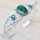 emerald gemstone wholesale 925 sterling silver jewelry bangle SJWB-8