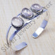 925 sterling silver handmade jewelry rose quartz gemstone new bangle SJWB-12