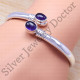925 sterling silver and jewelry amethyst gemstone handmade bangle SJWB-21