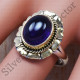 Amethyst Gemstone 925 Sterling Silver And Brass Jewelry Ancient Look Ring SJWR-375