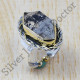 Beautiful 925 Silver And Brass Harkimar Rough Diamond Jewelry Ring SJWR-396